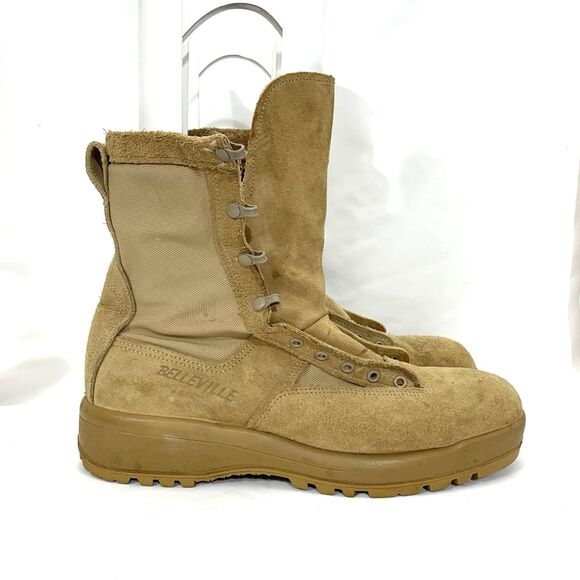 Belleville 790V Combat Boots Men Size US 13 EE Tan Gore-Tex Lined EUC - Picture 1 of 14